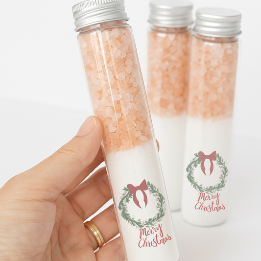 MERRY CHRISTMAS WREATH THEMED BATH SOAK