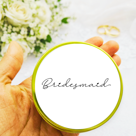 CURSIVE BRIDESMAID CANDLE