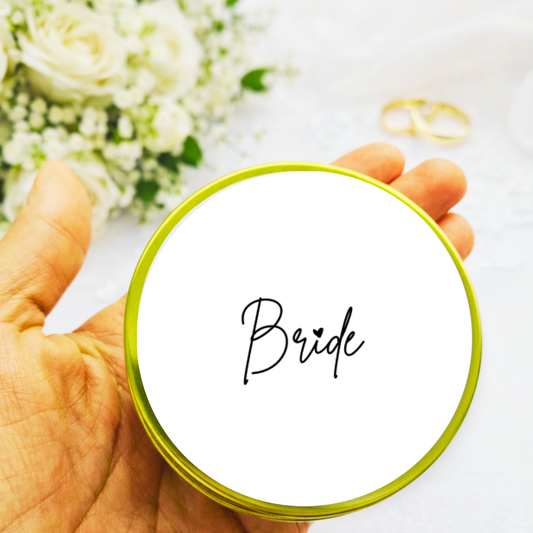 CURSIVE BRIDE CANDLE