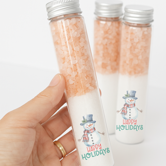 SNOWMAN THEMED BATH SALTS