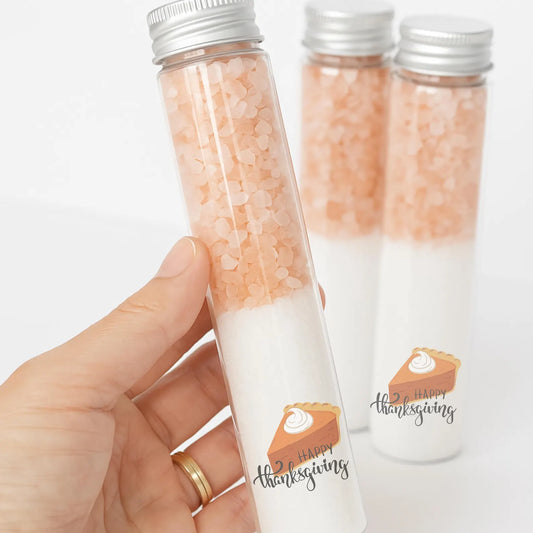 HAPPY THANKSGIVING PUMPKIN PIE THEMED BATH SALTS