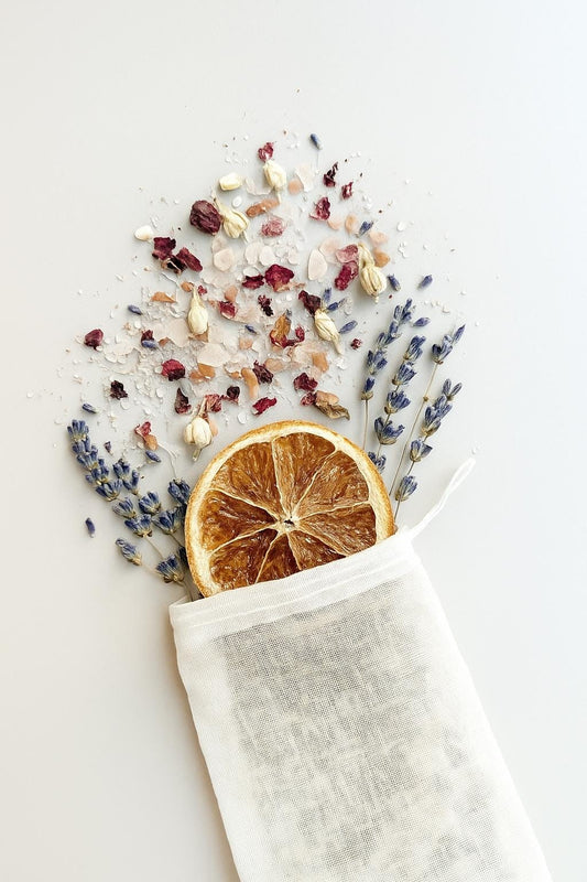 COTTON BATH BAG FOR SOAKS