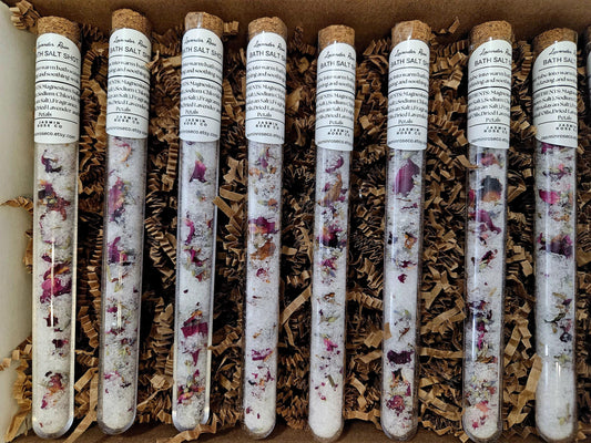 LABELED MINI BATH SALTS