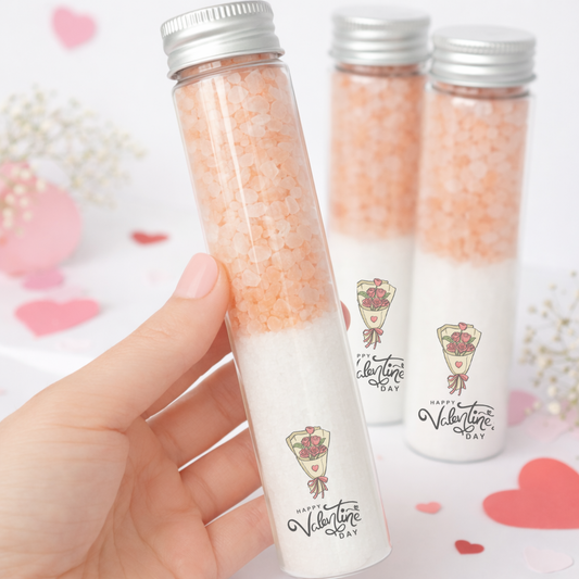 VALENTINES ROSE BOUQUET THEMED BATH SALTS