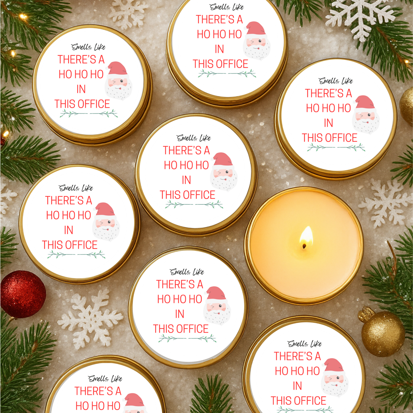 "SMELL'S LIKE THERE'S A HO HO HO IN THIS OFFICE"