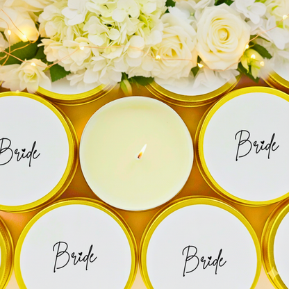 CURSIVE BRIDE CANDLE