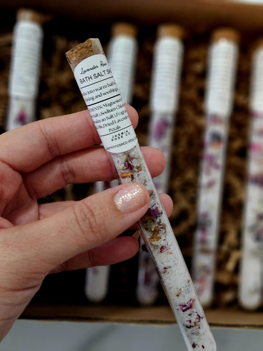 LABELED MINI BATH SALTS