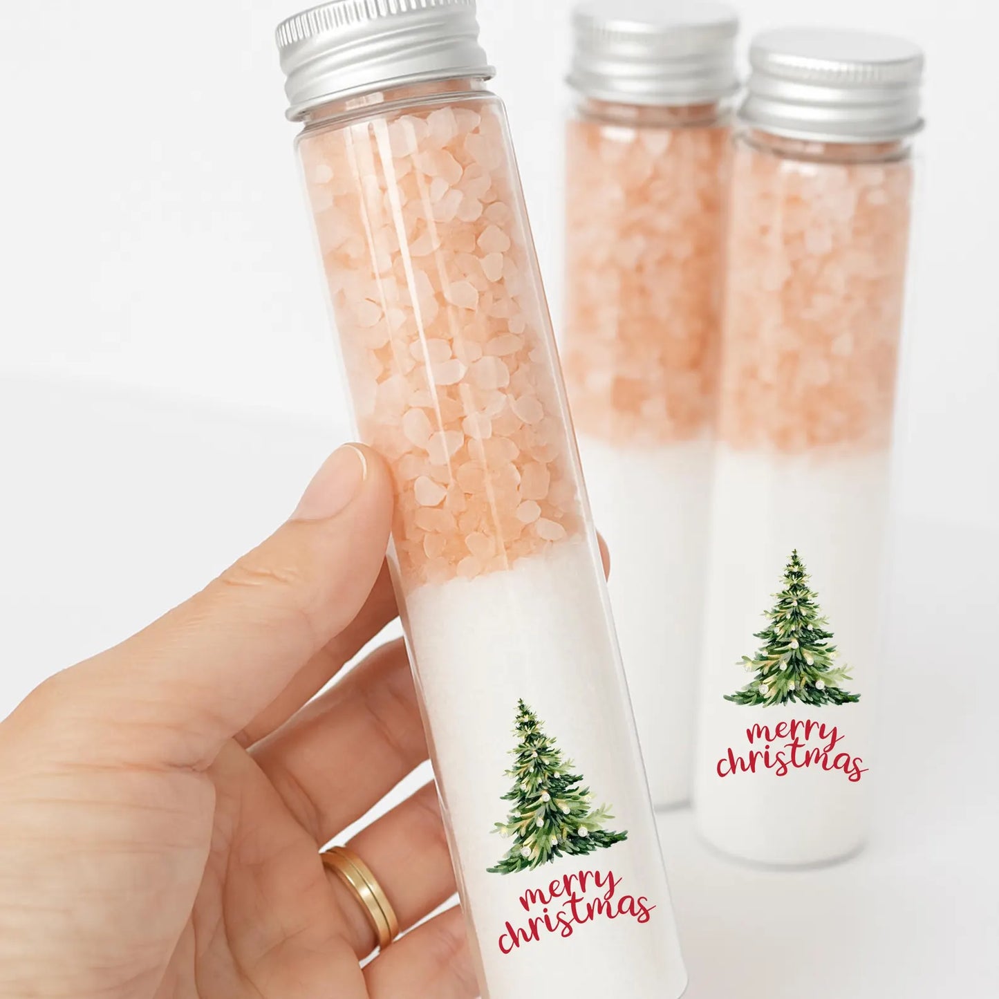 CHRISTMAS TREE THEMED BATH SALTS