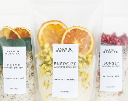 LUXURY BATH SOAK SET- LARGE-10 OZ.